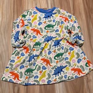 Mini Boden Colorful Dinosaur Print Dress